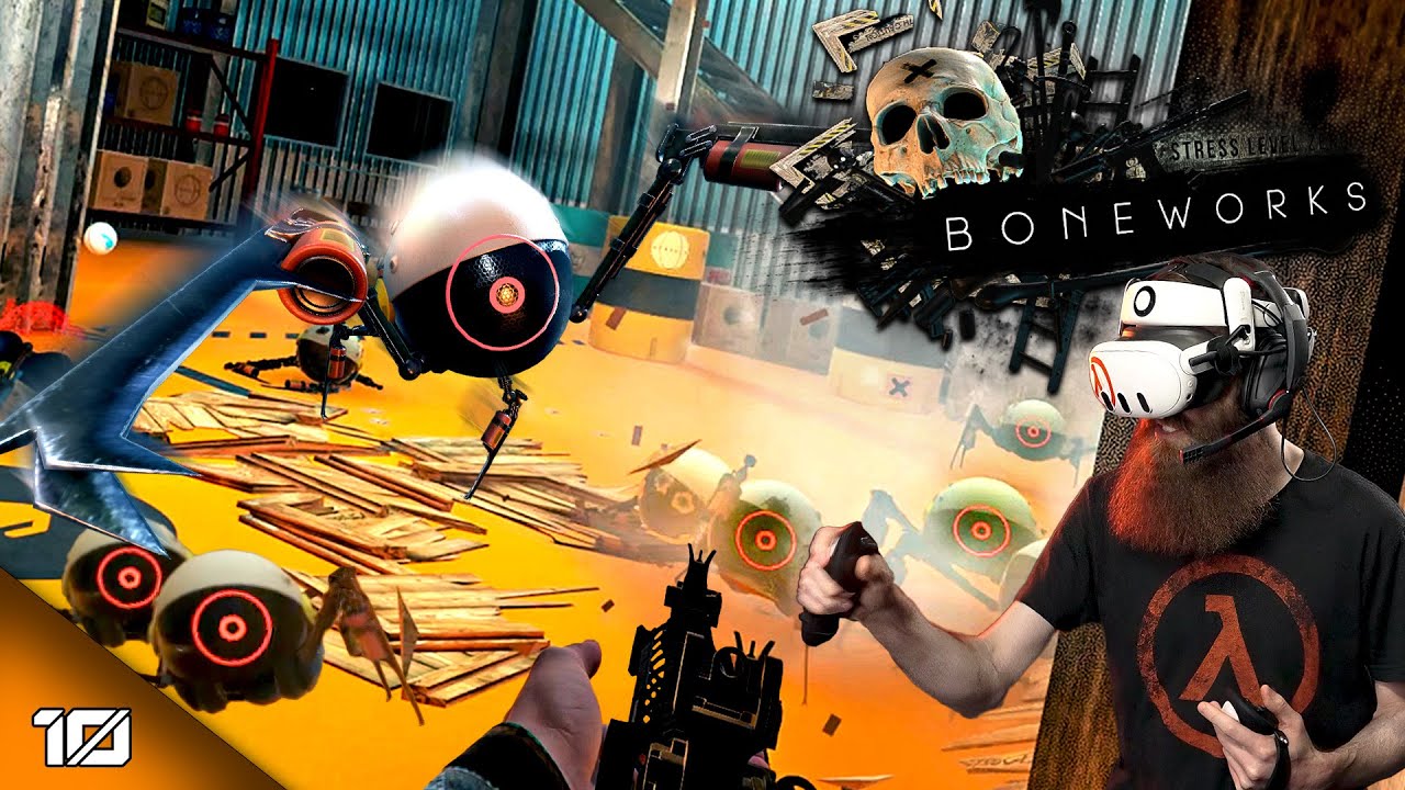 BONEWORKS: Overrun by Crablets in the Warehouse! (Blind Playthrough EP 10)