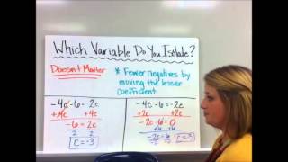 11-3 Solving Equations with Variables on Both Sides
