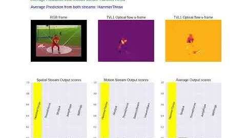 Action Recognition Demo for two-stream architecture.