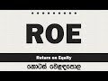 Return on Equity Ratio (ROE) Sinhala Analysis Explained | Colombo Stock Market Ratio