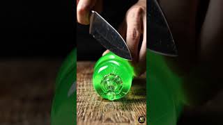 Hyper-Realistic Glass Chili Pepper Slicing ASMR in Slow Motion #aishorts #shortsfeed #shorts #viral