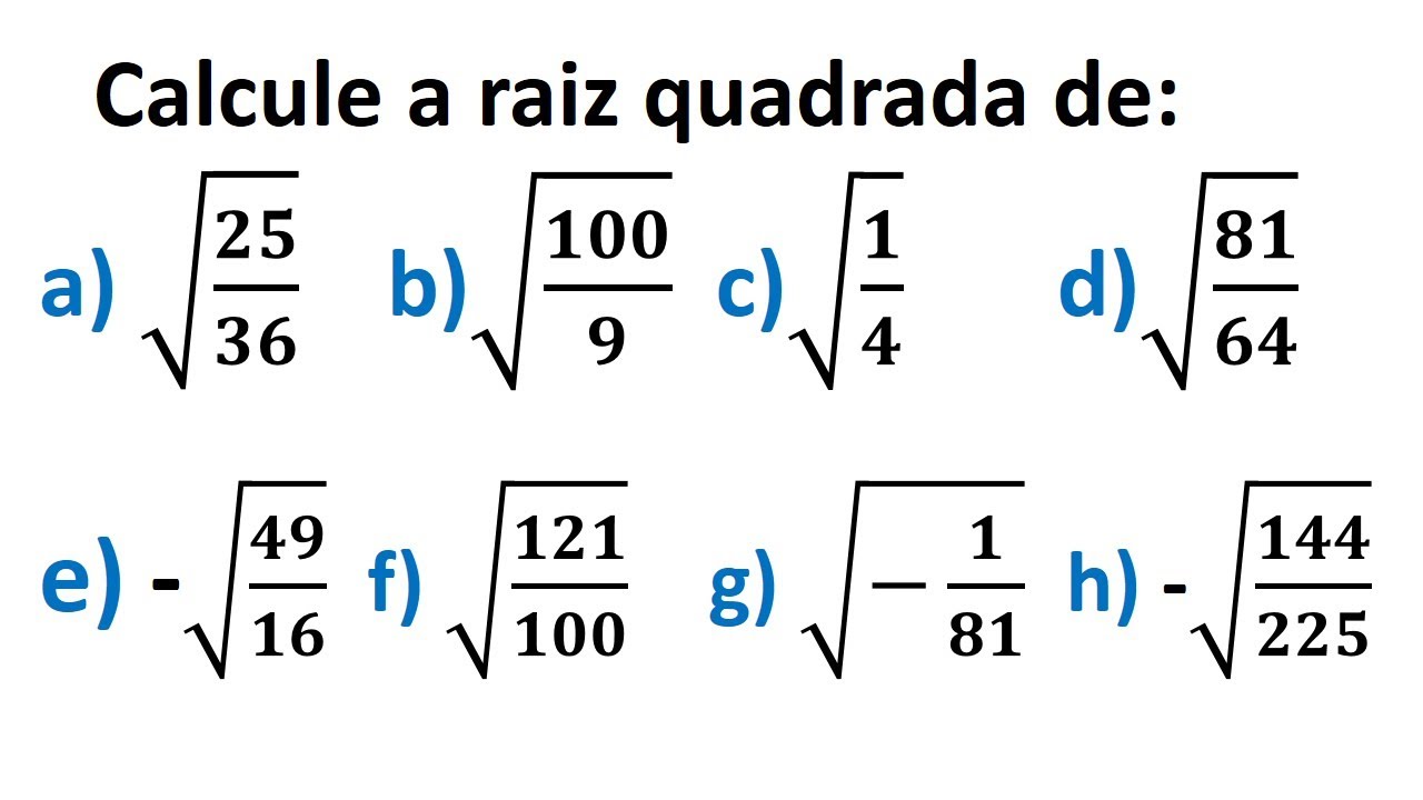 Simplificação de raízes quadradas de frações (vídeo)