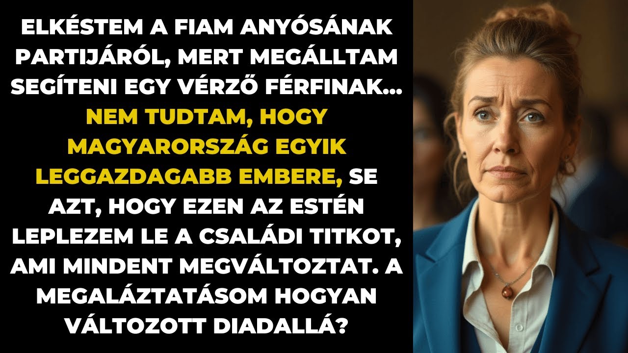 Késve érkeztem a fiam anyósának a bulijára, mert megálltam segíteni egy milliomosnak...