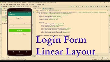 #12 User Login Form - Linear Layout - Android Beginner Tutorials Series 01 Urdu/Hindi