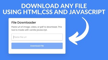 Download Any File with Vanilla JavaScript | Download Image or Video using HTML CSS & JavaScript