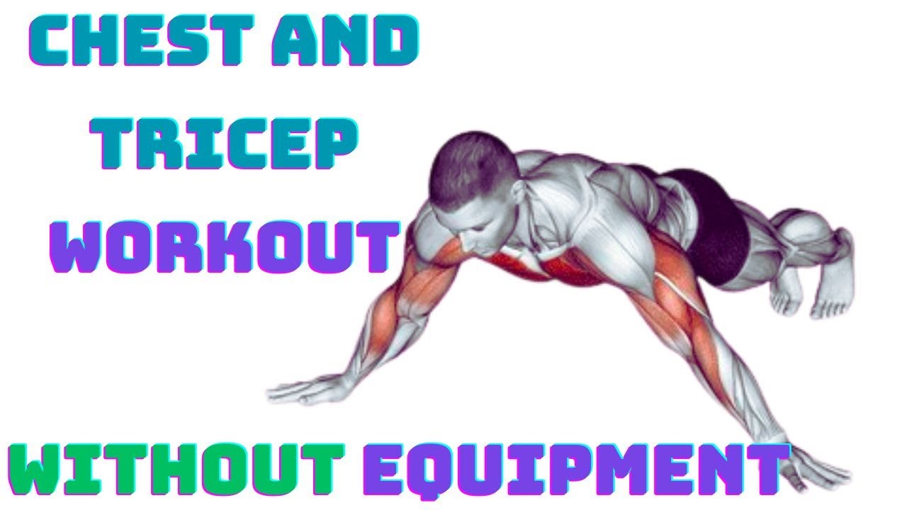 Chest and tricep workout at home no equipment - YouTube
