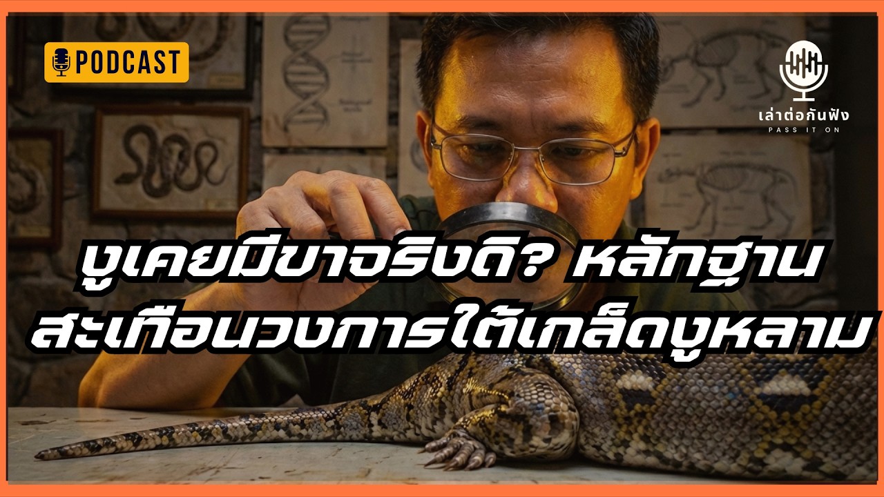 งูเคยมีขาจริงดิ? หลักฐานสะเทือนวงการใต้เกล็ดงูหลาม #เล่าต่อกันฟัง