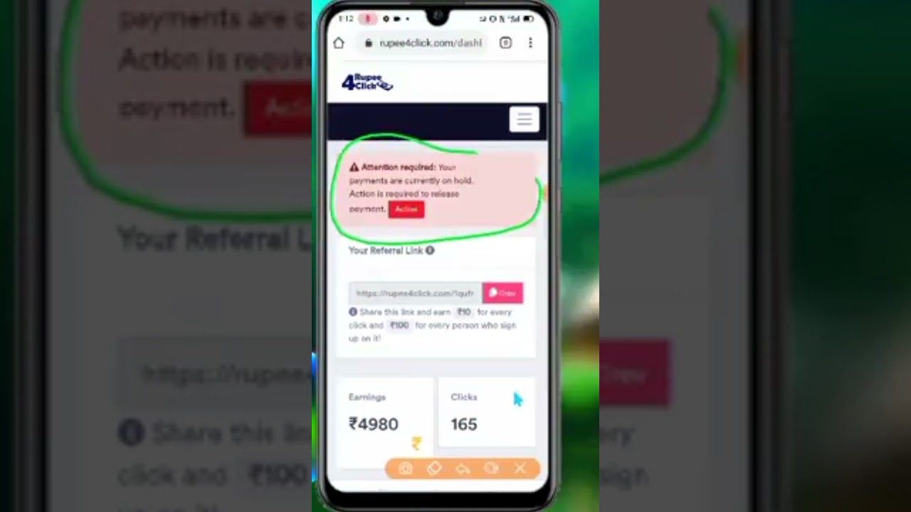 rupee for click payment problem 😭😭 