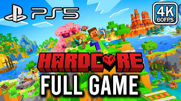 Minecraft Hardcore PS5 Edition - FULL GAME Walkthrough (4K 60FPS) - No Commentary