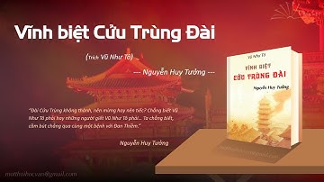 Văn học Tóm tắt VĨNH BIỆT CỬU TRÙNG ĐÀI (Trích Vũ Như Tô) - Nguyễn Huy Tưởng (đoạn sgk ngữ văn 11)