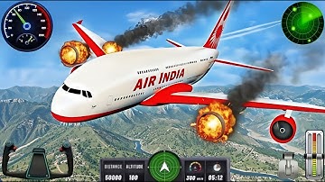 Real Flight Airplane City Pilot Simulator - Plane Boeing Emergency Landing - Android Gameplay