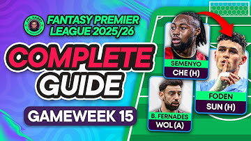 FPL GW15 COMPLETE GUIDE ⁉️ You Must Use Your Transfers! ♻️ | Fantasy Premier League Tips 2025/26
