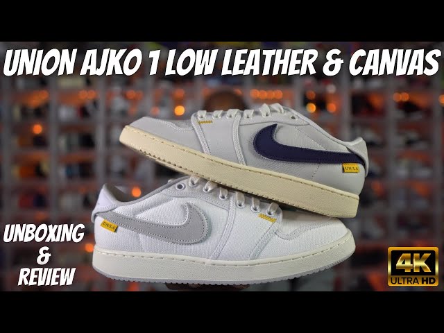 UNION AJKO 1 LOW LEATHER & CANVAS UNBOXING | UNION LA JORDAN 1 LOW