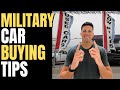 How to buy your first car in the military