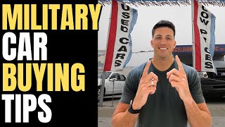 How to buy your first car in the Military!