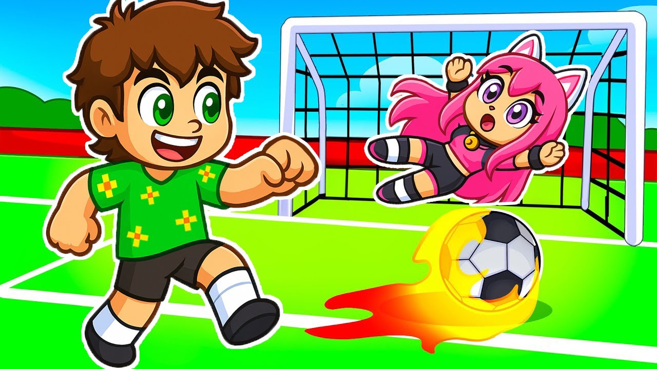 Am DEVENIT *FOTBALIST* cu Prietena mea pe ROBLOX...