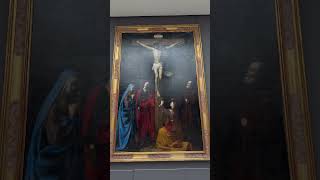 Jesus Christ Cross Virgin Mary Magdalene Saint John Francis Paola Oil Painting Canvas Lourve Museum