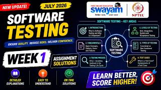 Software Testing Week 1 Assignment Answers 2026 | NPTEL July 2026 | 100% Correct Solutions