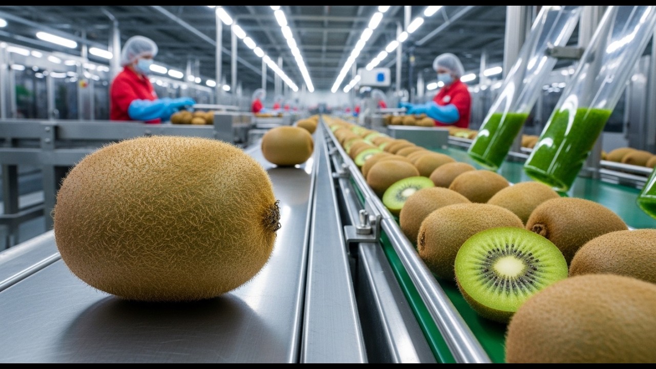 How Kiwis Are Processed in a Mega Food Factory (Complete Journey)