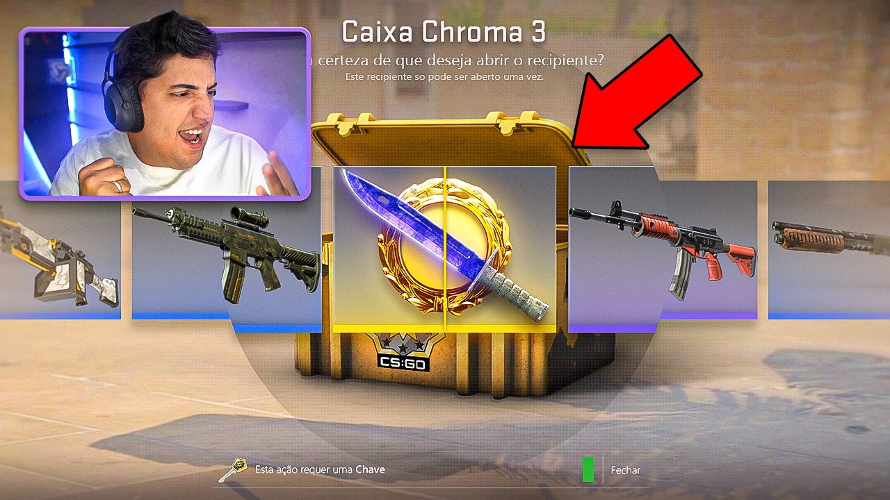 MANO DO CÉU, GANHEI UMA BAYONET SAPPHIRE (Abri 50x Chroma Case 3 no CS 2 e DEU TUDO CERTO NO FINAL)