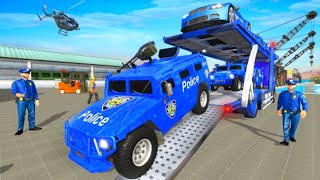 Police Car Transport Truck Games - Car games android game screenshot 5