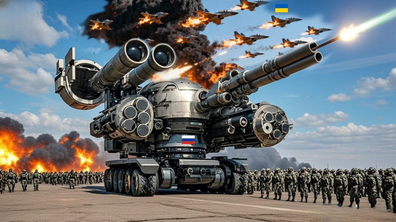 ЖЕСТОКАЯ АТАКА! РОССИЙСКИЙ УСОВЕРШЕНСТВОВАННЫЙ ЛАЗЕРНЫЙ ТАНК УНИЧТОЖИЛ 400 САМОЛЕТОВ НАТО НАД КИЕВ
