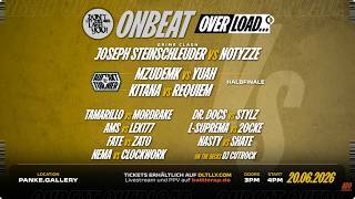 Joseph Steinschleuder, Notyzze, das AufTakt Halbfinale uvm. | Eventtrailer OnBeat Overload | DLTLLY