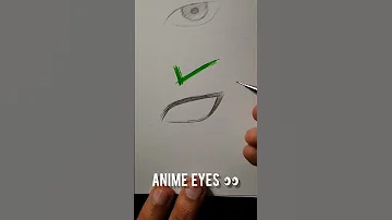 How To Draw Anime Eyes 👀 #shorts