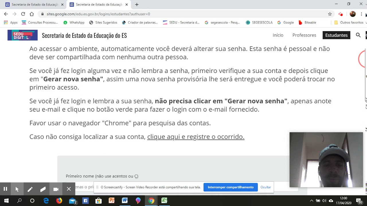 Como criar o e-mail institucional da sedu - YouTube