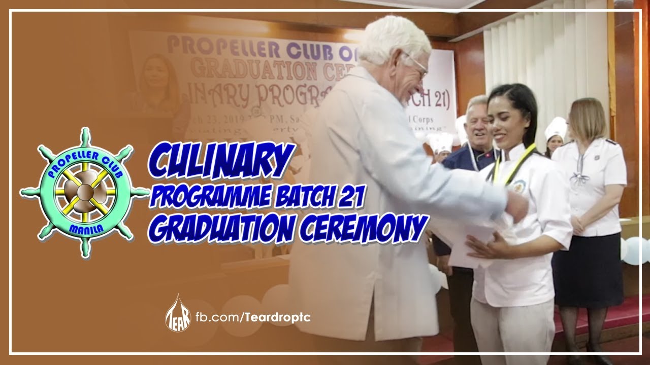 Propeller Club of Manila Culinary Scholars Graduation part 1 YouTube