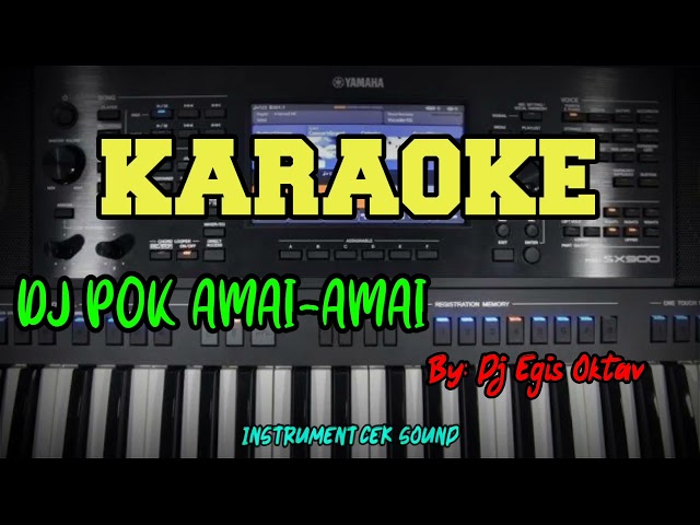 KARAOKE DJ  POK AMAI-AMAI BELALANG KUPU-KUPU (HUTANG) DJ REMIX TERBARU 2022 #djterbaru2022 #djviral class=