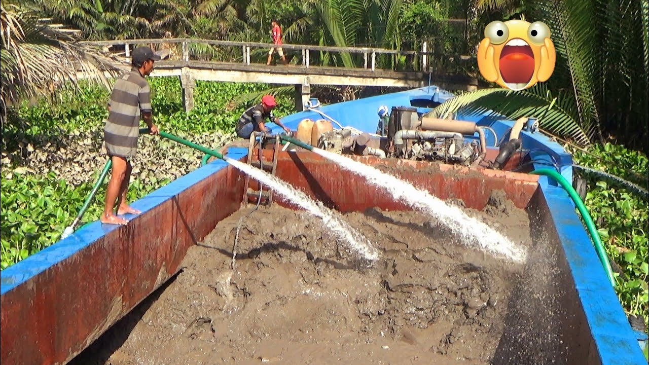 [245] Транспортировка песка в провинциях дельты Меконга - Вьетнам