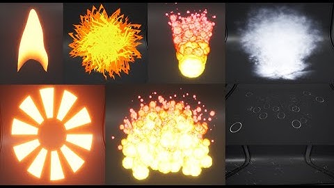 Unreal engine Niagara fire and Rain effect download file