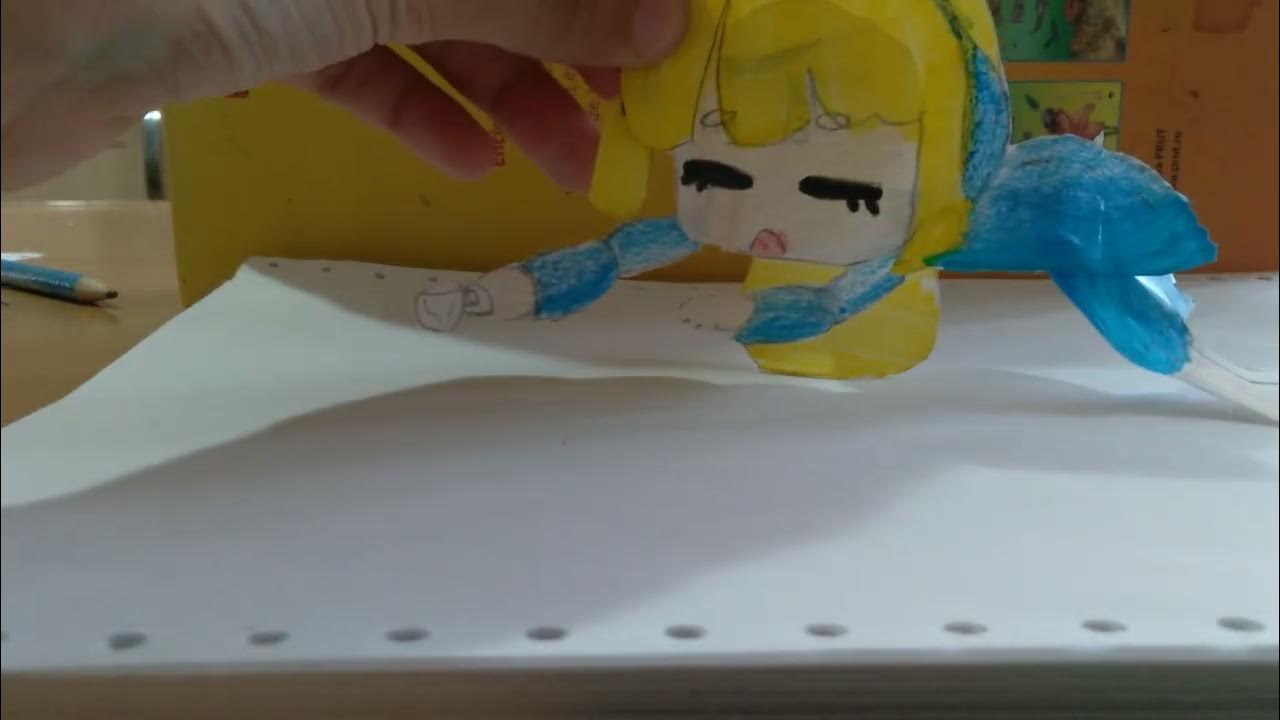 I made this ^_^! Wasu art puppet doll made from paper! YouTube