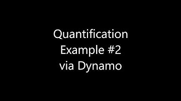 Revit Quantification Example #2