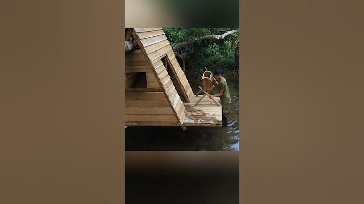 Build an Amazing Shelter Cabin on the Water, Survival Camping,Tree House #bushcraft #building #build