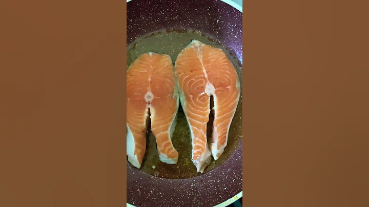 🌟🌟🌟Frying Yummy Salmon Satisfying Sound #shorts #viral #trending #asmr #satisfying