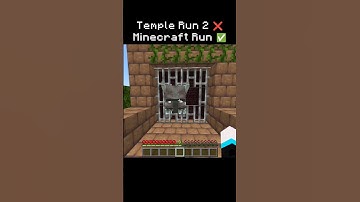 Temple Run 2 ❌️  Minecraft Run ✅️...🤡 | SP4RK OG