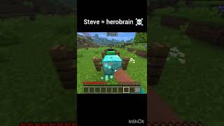Minecraft Steve = Herobrine ☠️