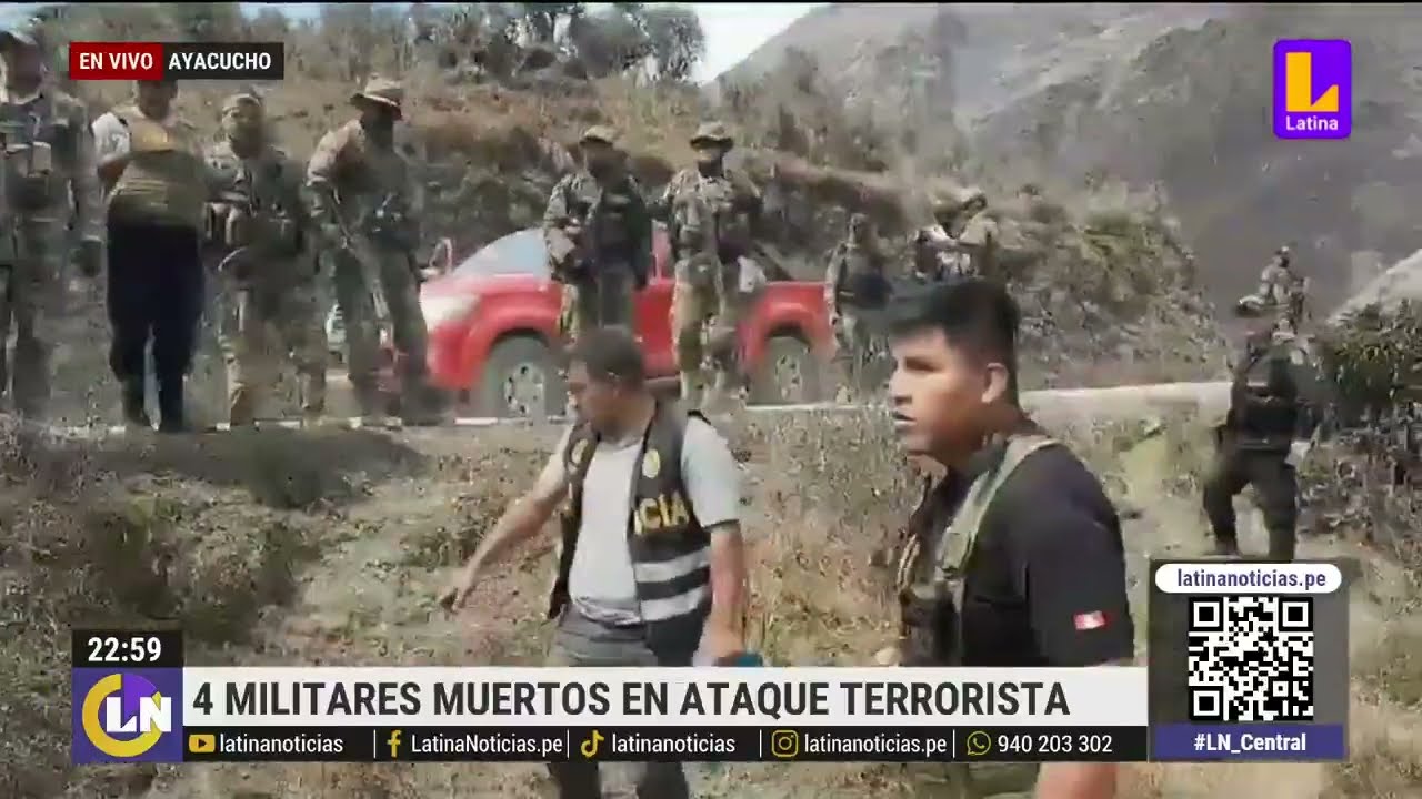 Emboscada terrorista en el Vraem deja 4 militares muertos y 3 heridos