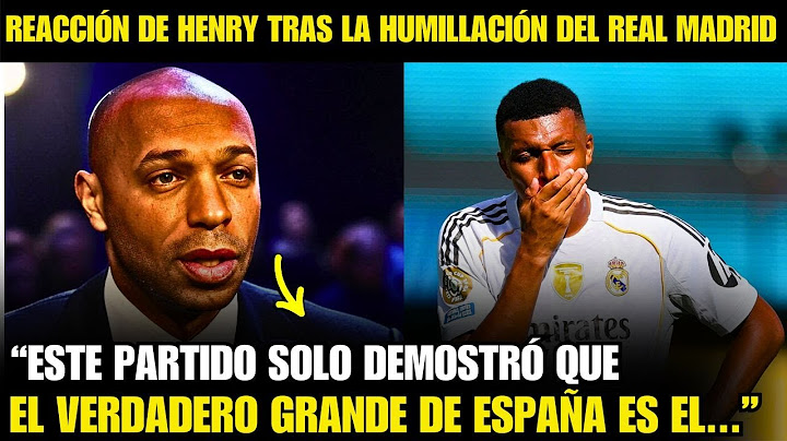 ¡DIOS MÍO! ¡Mira la REACCIÓN DE HENRY tras la HUMILLACIÓN DEL REAL MADRID a manos del PSG AYER!