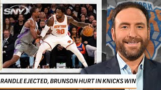 NBA Insider breaks down Julius Randle ejection, Jalen Brunson injury in Knicks win over Kings