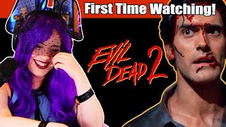 ASH WILLIAMS IS GROOVY!!! - Evil Dead 2 Movie Reaction! (First Time Watching)