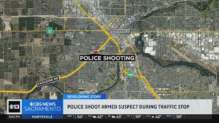 Police shoot armed suspect during traffic stop in Modesto