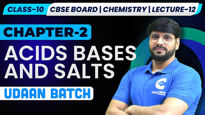 🔥 NCERT Exemplar | Acids, Bases & Salts | Class 10 Chemistry | Lecture 12 @Edufy_Hub - UDAAN