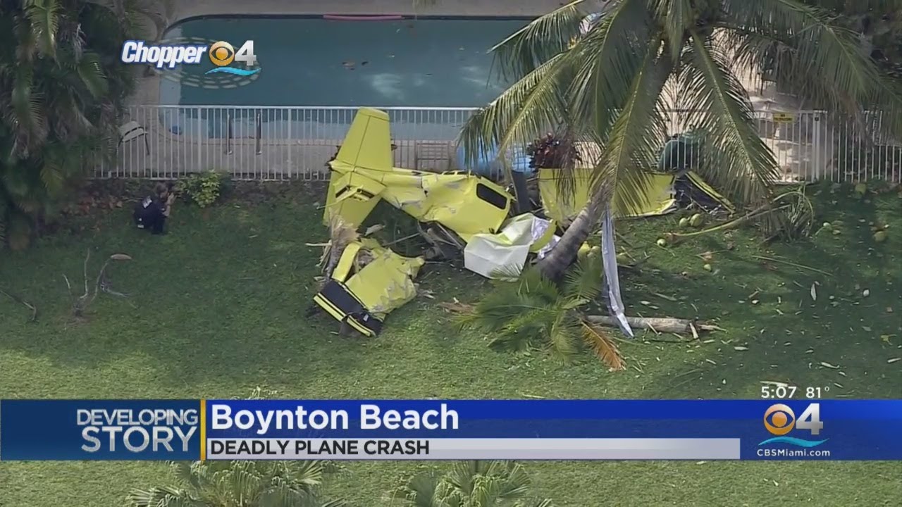 One Person Dead After Small Plane Crashes In Boynton Beach - YouTube