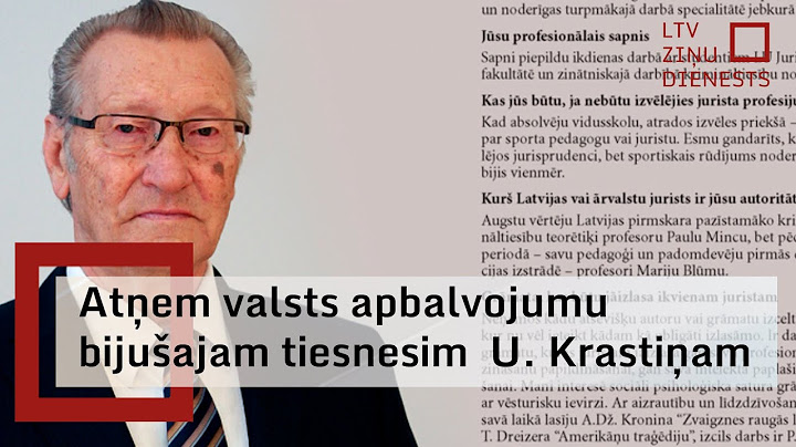 Uldim Krastiņam atņemts Atzinības krusts