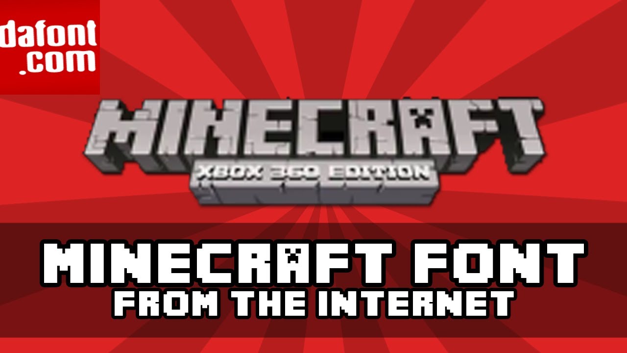 HOW TO DOWNLOAD - ADD MINECRAFT FONT