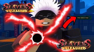 New Satoru Gojo In PVP + HOW TO GET IN SLAYERS UNLEASHED!!  | ROBLOX