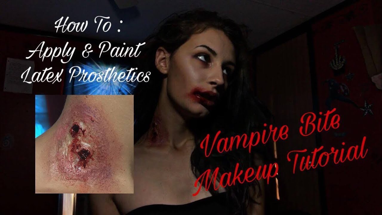 How To Apply Paint Latex SFX Prosthetics Vampire Bite Makeup